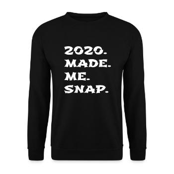 Dinosaur Moon awkward Happy Birthday Funny Quote - Unisex Sweatshirt - black - Front - Alina (178cm) & Michal (187cm)