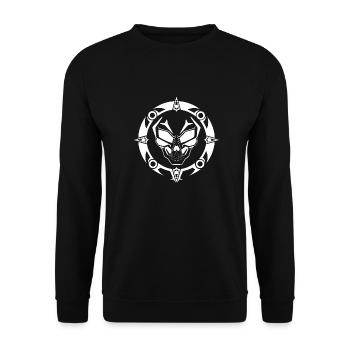 DS - Crâne - Sweat-shirt Unisexe - noir - Devant - Alina (178cm) & Michal (187cm)