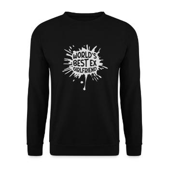 worlds best ex girlfriend - Unisex Pullover - Schwarz - Vorne - Alina (178cm) & Michal (187cm)