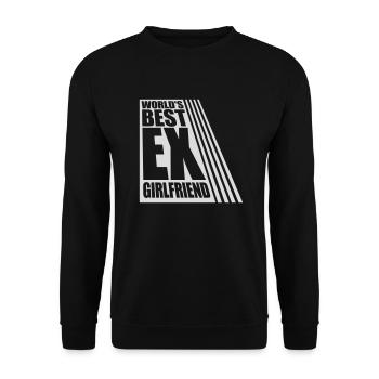 worlds best ex girlfriend - Unisex Pullover - Schwarz - Vorne - Alina (178cm) & Michal (187cm)