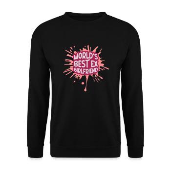 worlds best ex girlfriend - Unisex Pullover - Schwarz - Vorne - Alina (178cm) & Michal (187cm)