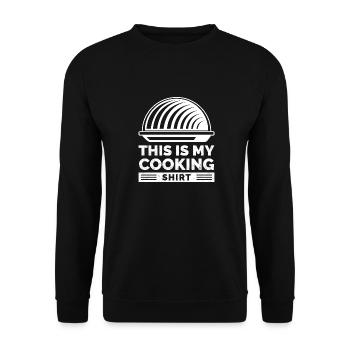 Kitchen - this is my gift kitchen shirt - Unisex Sweatshirt - black - Front - Alina (178cm) & Michal (187cm)