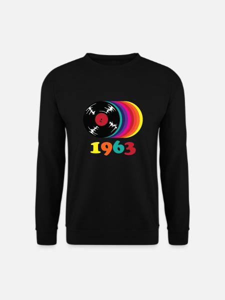 1963 Année de naissance Millésime - Sweat-shirt Unisexe - noir