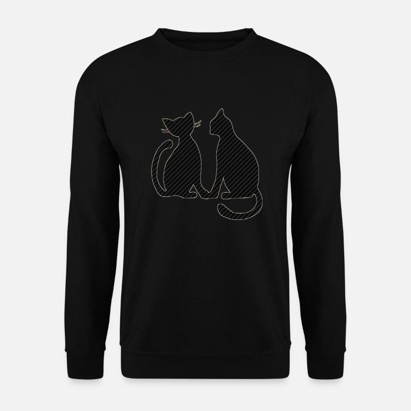 Katzen - Unisex Pullover - Schwarz