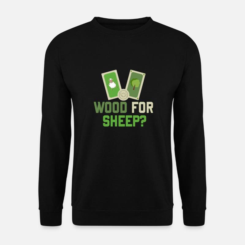 Holz für Schafe - Unisex Pullover - Schwarz