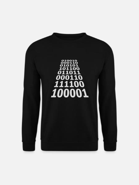 Binary Code Program Language - Unisex Sweatshirt - black