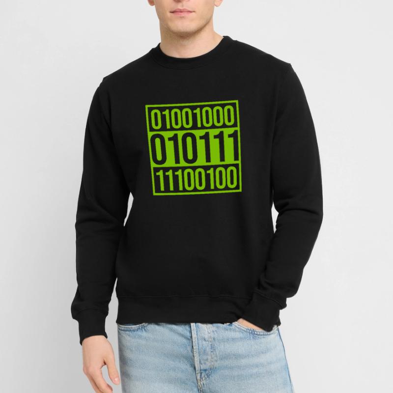 Binär Code Programm Sprache Unisex Pullover