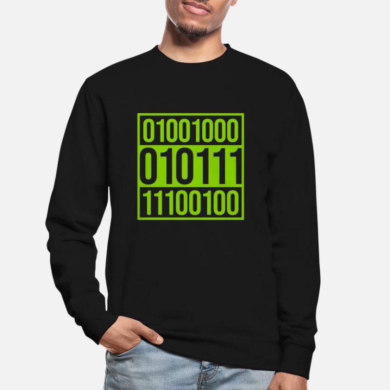 Langage de programme de code binaire Sweat-shirt Unisexe