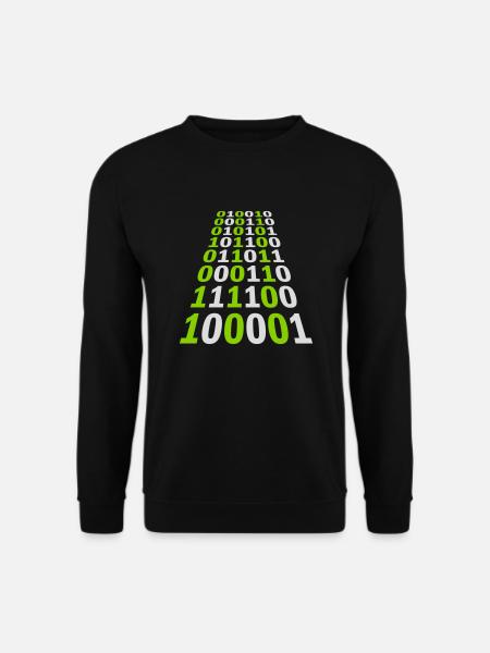 Binär Code Programm Sprache - Unisex Pullover - Schwarz