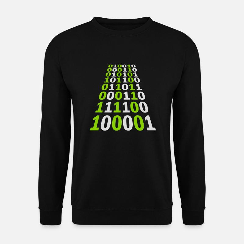 Binary Code Program Language - Unisex Sweatshirt - black