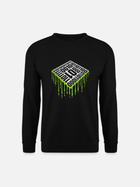 Binär Code Programm Sprache - Unisex Pullover - Schwarz