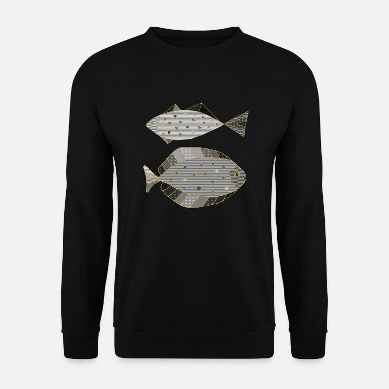 Fische - Unisex Pullover - Schwarz