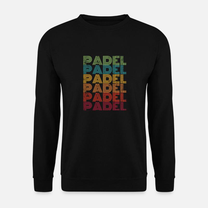 Padel Retro - Unisex Pullover - Schwarz