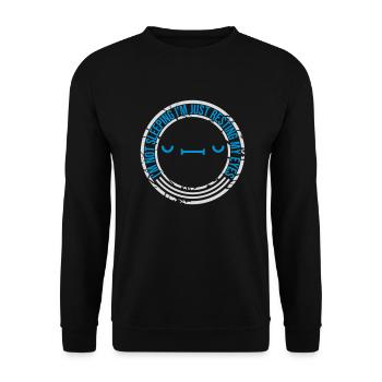 je ne dors pas Citation - Sweat-shirt Unisexe - noir - Devant - Alina (178cm) & Michal (187cm)