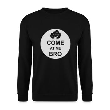 Viens à moi bro - Sweat-shirt Unisexe - noir - Devant - Alina (178cm) & Michal (187cm)