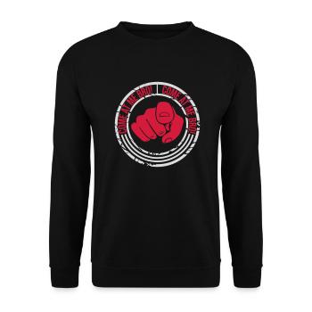Viens à moi bro - Sweat-shirt Unisexe - noir - Devant - Alina (178cm) & Michal (187cm)