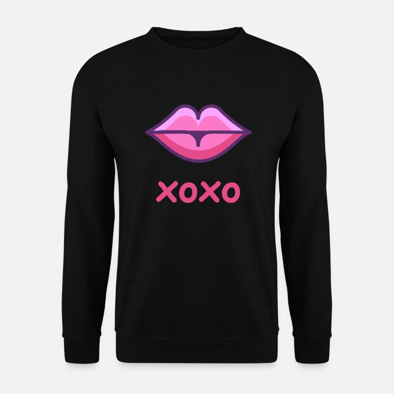 XOXO Kussmund - Unisex Pullover - Schwarz