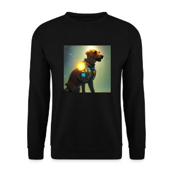 Le chien de l’univers - Sweat-shirt Unisexe - noir - Devant - Alina (178cm) & Michal (187cm)