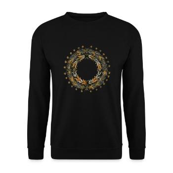 Västerby, Rengsjö - Unisex Sweatshirt - black - Front - Alina (178cm) & Michal (187cm)