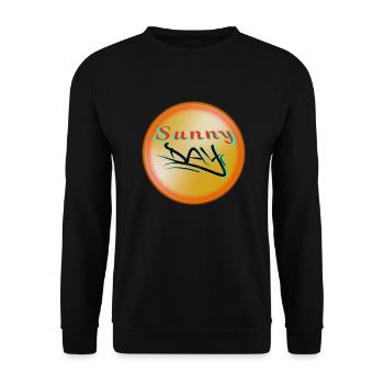 Sunny Day - Unisex Sweatshirt - black - Front - Alina (178cm) & Michal (187cm)