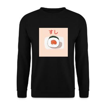 Sushi - Unisex Pullover - Schwarz - Vorne - Alina (178cm) & Michal (187cm)
