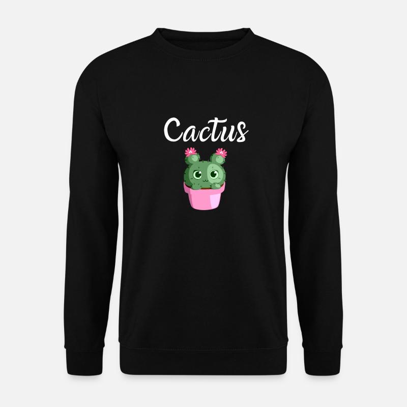 niedlicher Kaktus - Unisex Pullover - Schwarz