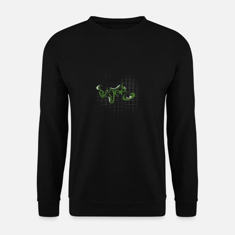 Raster Quadrat - Unisex Pullover - Schwarz
