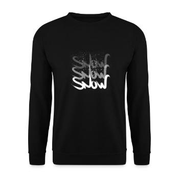 Snow - Unisex Pullover - Schwarz - Vorne - Alina (178cm) & Michal (187cm)