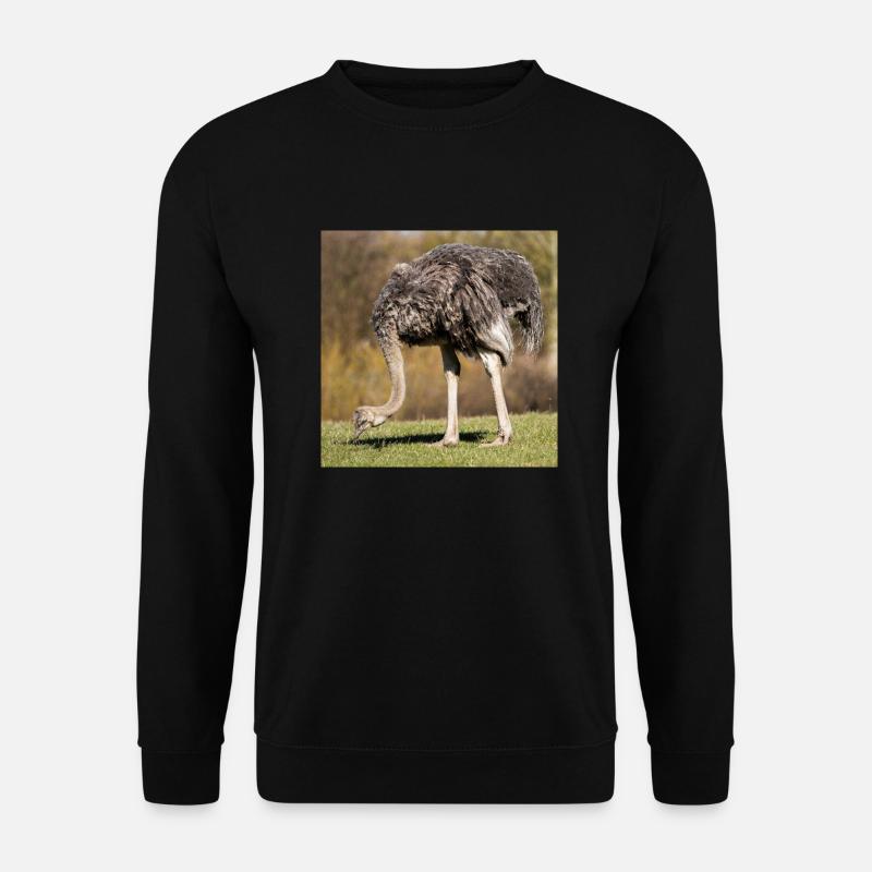 Afrikanischer Strauß - Unisex Pullover - Schwarz