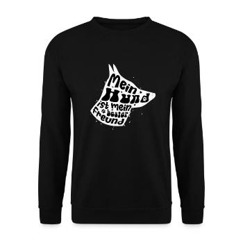 Mon chien est mon meilleur ami - Sweat-shirt Unisexe - noir - Devant - Alina (178cm) & Michal (187cm)