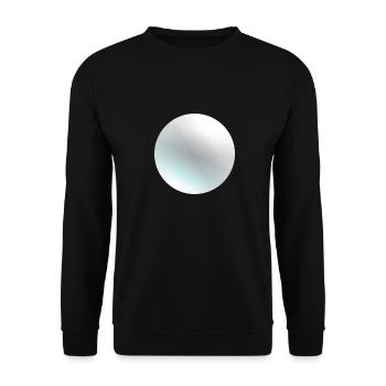 The Planet Pluto - Unisex Sweatshirt - black - Front - Alina (178cm) & Michal (187cm)