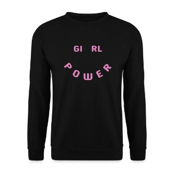 Le pouvoir des filles - Sweat-shirt Unisexe - noir - Devant - Alina (178cm) & Michal (187cm)