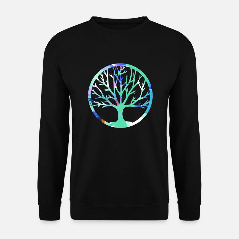 Baum des Lebens ,Lebensbaum,Graffiti,Malerei - Unisex Pullover - Schwarz