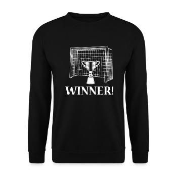 Fußball Soccer - Unisex Sweatshirt - black - Front - Alina (178cm) & Michal (187cm)