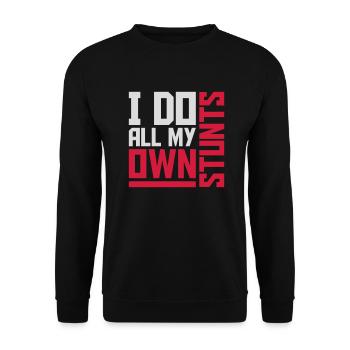 Toutes mes propres cascades - Sweat-shirt Unisexe - noir - Devant - Alina (178cm) & Michal (187cm)