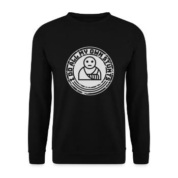 Toutes mes propres cascades - Sweat-shirt Unisexe - noir - Devant - Alina (178cm) & Michal (187cm)