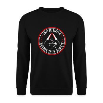 True Crime et café en sirotant Murder Show Society - Sweat-shirt Unisexe - noir - Devant - Alina (178cm) & Michal (187cm)