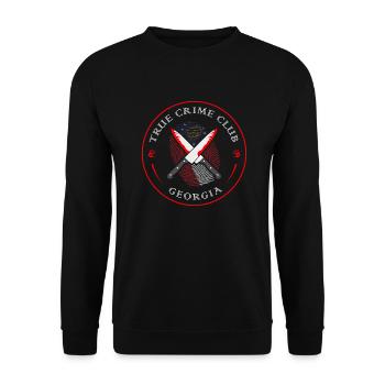 True Crime Club Georgia, Murderino Murder Show - Unisex Sweatshirt - black - Front - Alina (178cm) & Michal (187cm)