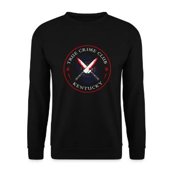 True Crime Club Kentucky, Murderino Murder Show - Unisex Pullover - Schwarz - Vorne - Alina (178cm) & Michal (187cm)