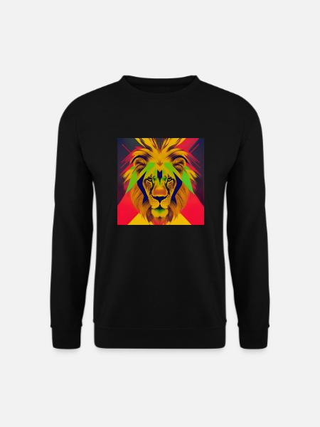 Löwe - Unisex Pullover - Schwarz