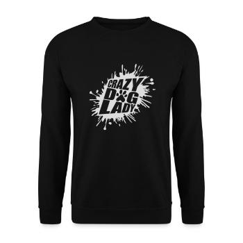 crazy dog lady quote - Unisex Sweatshirt - black - Front - Alina (178cm) & Michal (187cm)