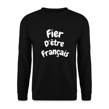 Creation de vetement personnalisé - Sweat-shirt Unisexe - noir - Devant - Alina (178cm) & Michal (187cm)