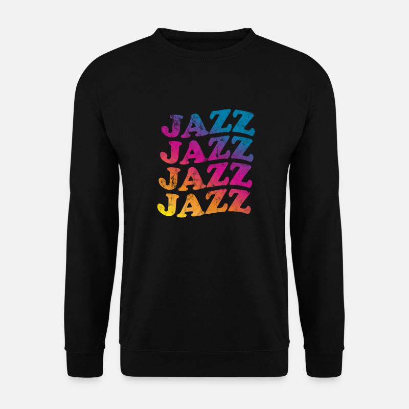 Jazz Retro - Unisex Pullover - Schwarz