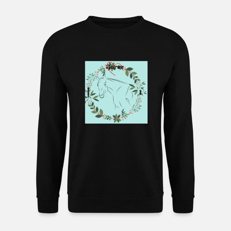 Horse Love - Unisex Pullover - Schwarz