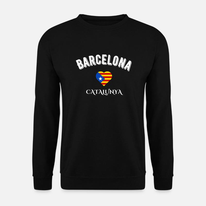 Barcelona Katalonien - Unisex Pullover - Schwarz