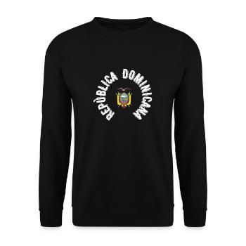 République dominicaine - Sweat-shirt Unisexe - noir - Devant - Alina (178cm) & Michal (187cm)