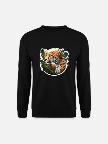 Gepard im Busch - Unisex Pullover - Schwarz