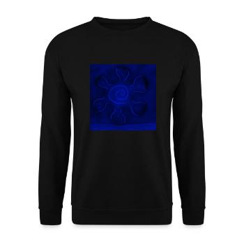 SOLEIL SUR LA MER BLEUE DU ROI - Sweat-shirt Unisexe - noir - Devant - Alina (178cm) & Michal (187cm)