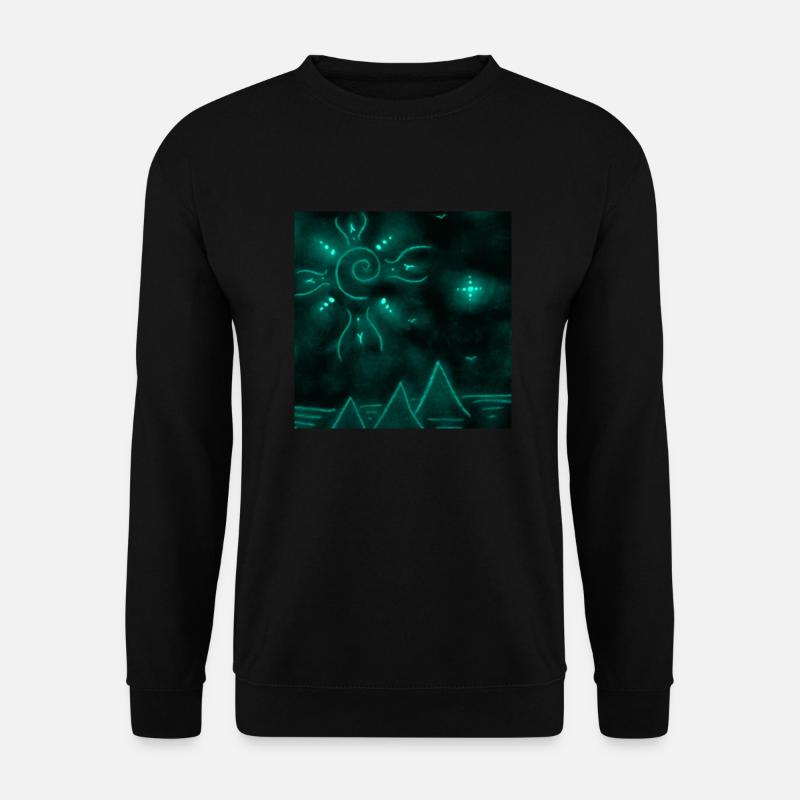 SUN AND PYRAMIDS INDIGO - Unisex Sweatshirt - black