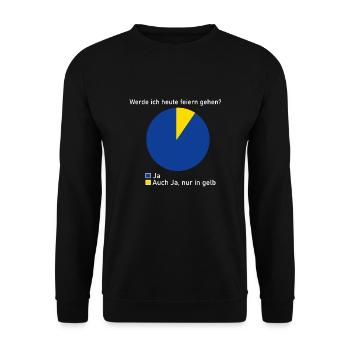 Feiern Party Geschenk Geschenkidee Alkoholkonsum - Unisex Pullover - Schwarz - Vorne - Alina (178cm) & Michal (187cm)